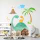 Adesivo de Parede Infantil Fam�lia Dinossauro