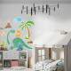 Adesivo de Parede Infantil Fam�lia Dinossauro