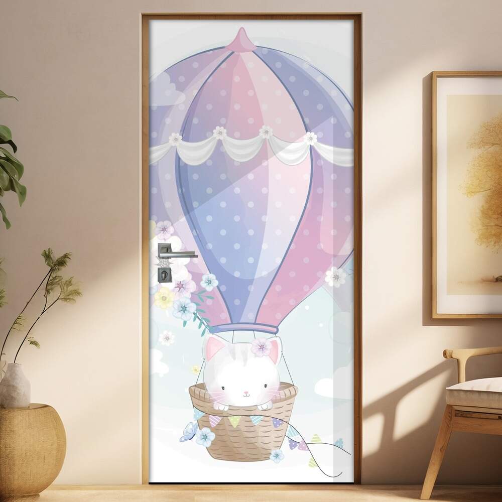 Adesivo para Porta Gatinha no Balo