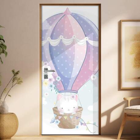 Adesivo para Porta Gatinha no Balo