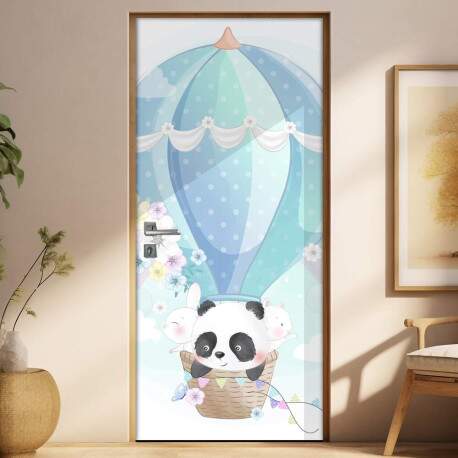 Adesivo para Porta Panda Baby no Balo