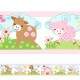Adesivo decorativo faixa Infantil Fazendinha de menina