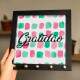 Quadro Decorativo Porta Chaves Gratid�o Fundo Colorido