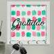 Quadro Decorativo Porta Chaves Gratid�o Fundo Colorido