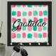 Quadro Decorativo Porta Chaves Gratid�o Fundo Colorido