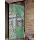 Adesivo Para Porta Jateado Impresso Geometrico Tropical Folhas