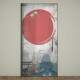 Adesivo Para Porta Jateado Impresso Japao Abstrato