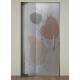 Adesivo Para Porta Jateado Impresso Maos E Flor Minimalista