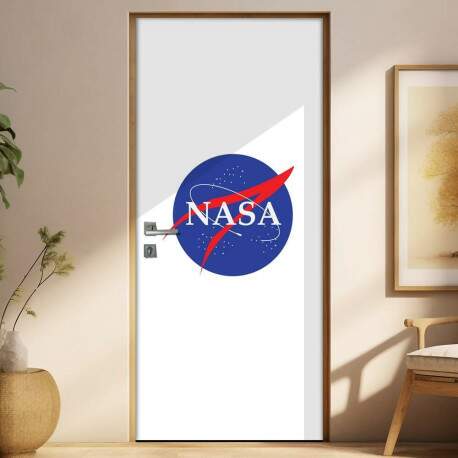Adesivo Para Porta Jateado Impresso Nasa