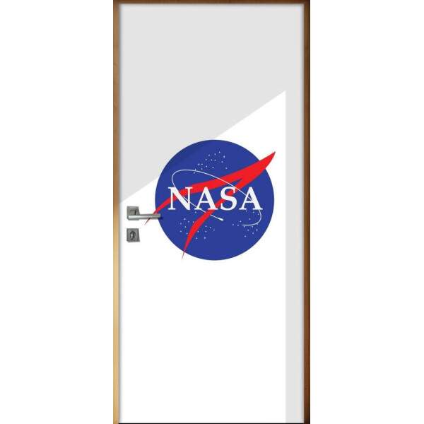 Adesivo Para Porta Jateado Impresso Nasa