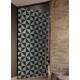 Adesivo Para Porta Jateado Impresso Triagulos Preto E Branco Geometrico