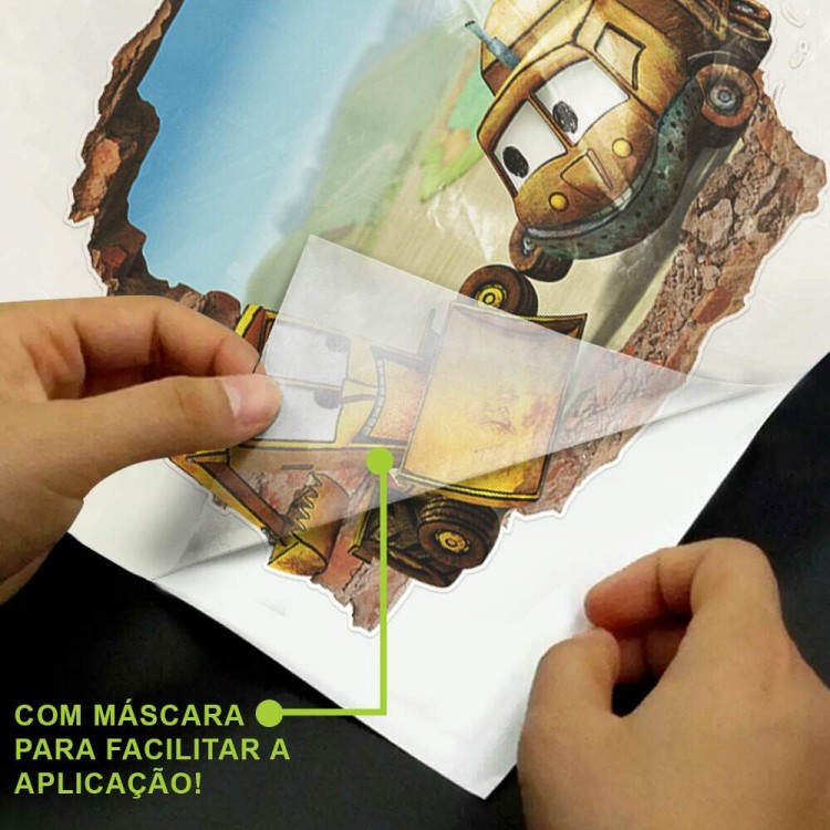 Adesivo de Parede Buraco Falso Cheiroso e Sujinho