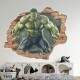 Adesivo de Parede Buraco Falso Hulk