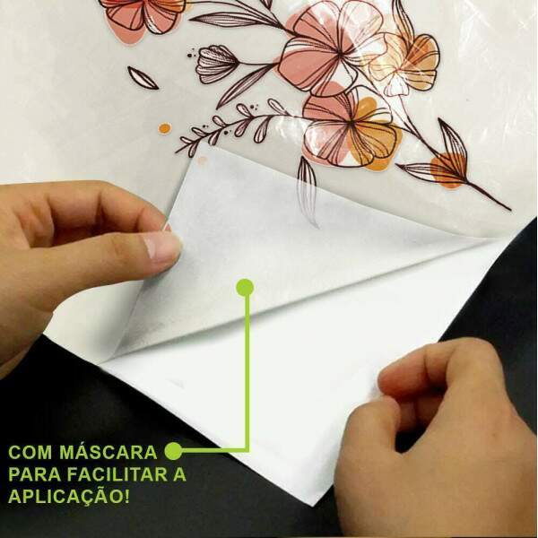 Adesivo de Parede Folhas Contemporneo 02 Boho