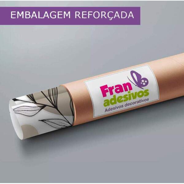 Adesivo de Parede Folhas e Lua Contemporneo Boho