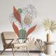 Adesivo de Parede Folhas Contempor�neo 04 Boho