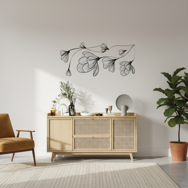 Adesivo de Parede Folhas Contemporneo 06