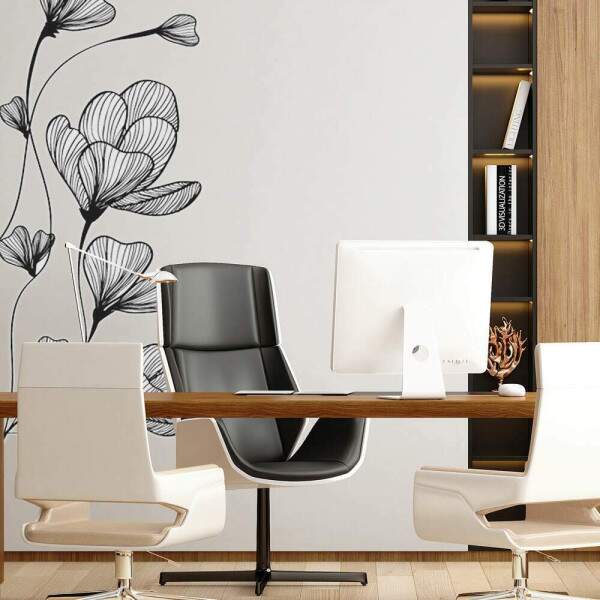 Adesivo de Parede Folhas Contemporneo 06
