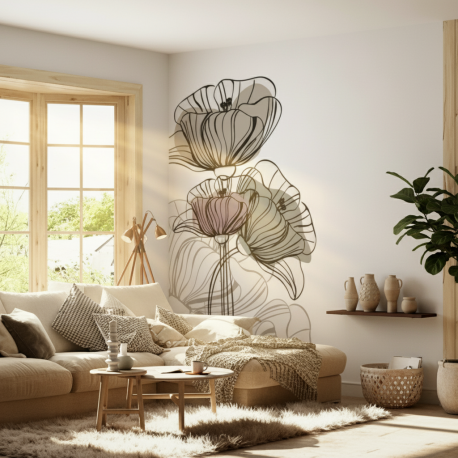 Adesivo de Parede Folhas Contemporneo 08