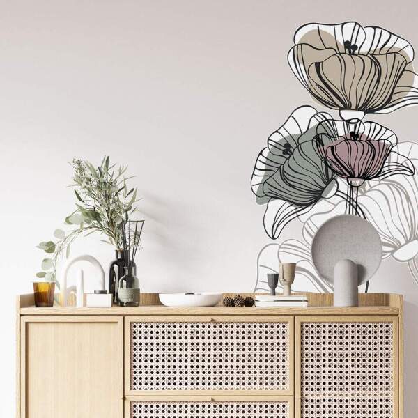 Adesivo de Parede Folhas Contemporneo 08