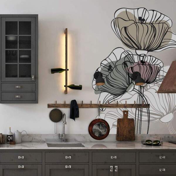 Adesivo de Parede Folhas Contemporneo 08