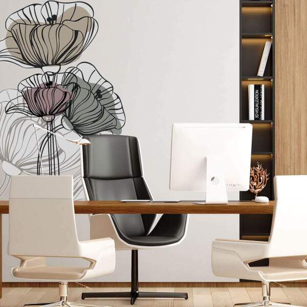Adesivo de Parede Folhas Contemporneo 08