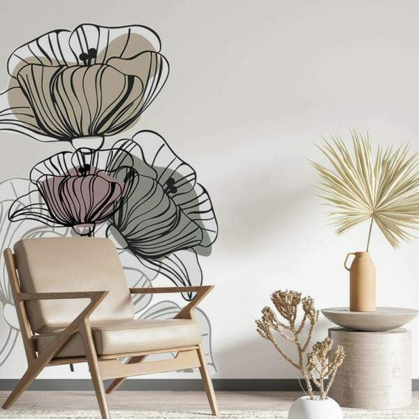 Adesivo de Parede Folhas Contemporneo 08