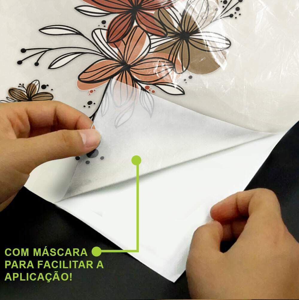 Adesivo de Parede Folhas Contempor�neo 10 Boho