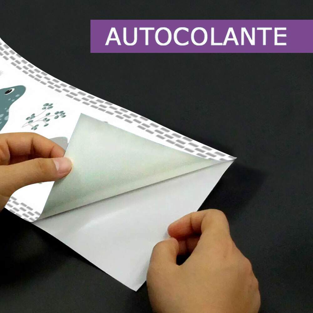 Adesivo de parede Faixa Dinossauros Coloridos 03