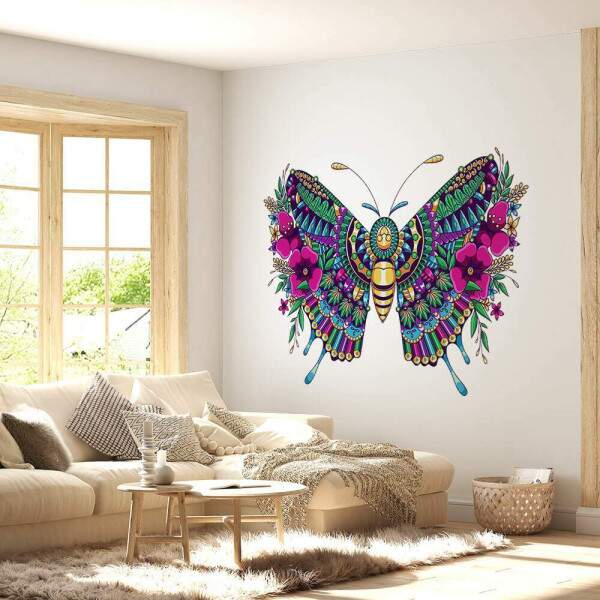 Adesivo de Parede Borboleta Mandala