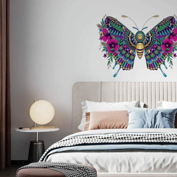 Adesivo de Parede Borboleta Mandala