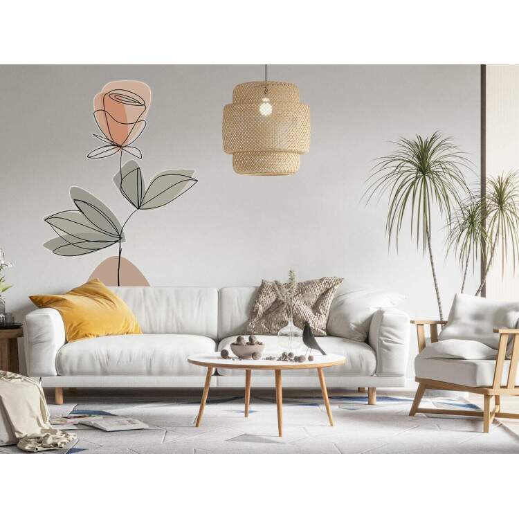 Adesivo de Parede Flor Contemporneo 02 Boho