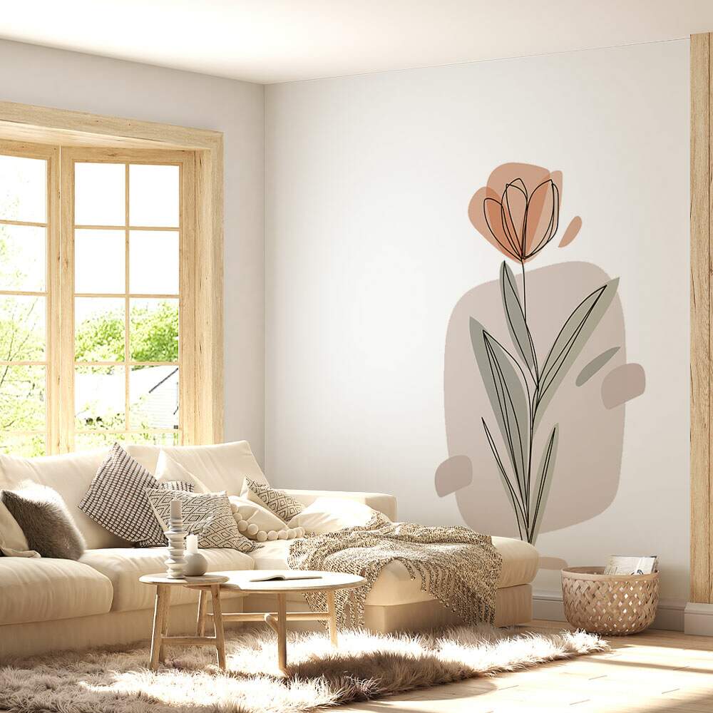 Adesivo de Parede Flor Contempor�neo 03 Boho