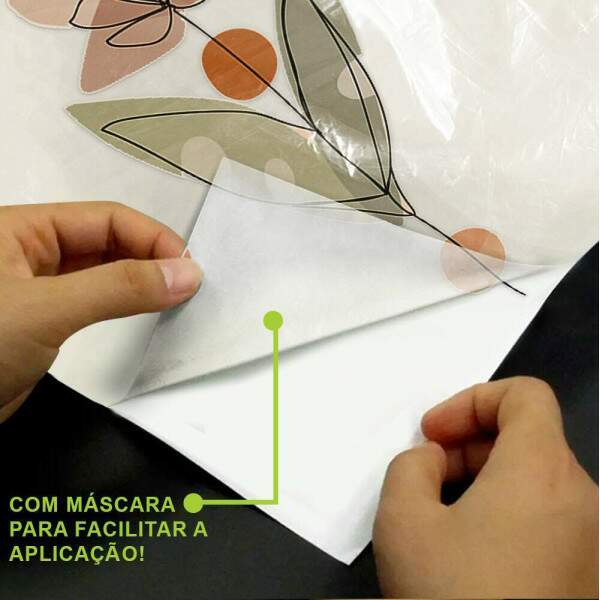 Adesivo de Parede Flor Contemporneo 04 Boho