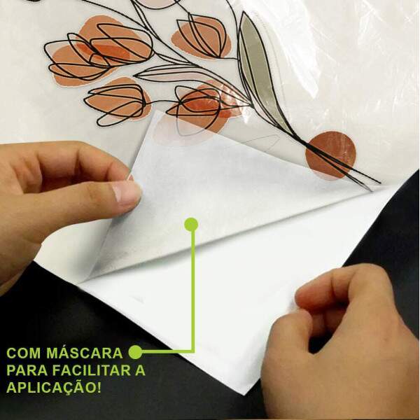 Adesivo de Parede Flor Contemporneo 05 Boho