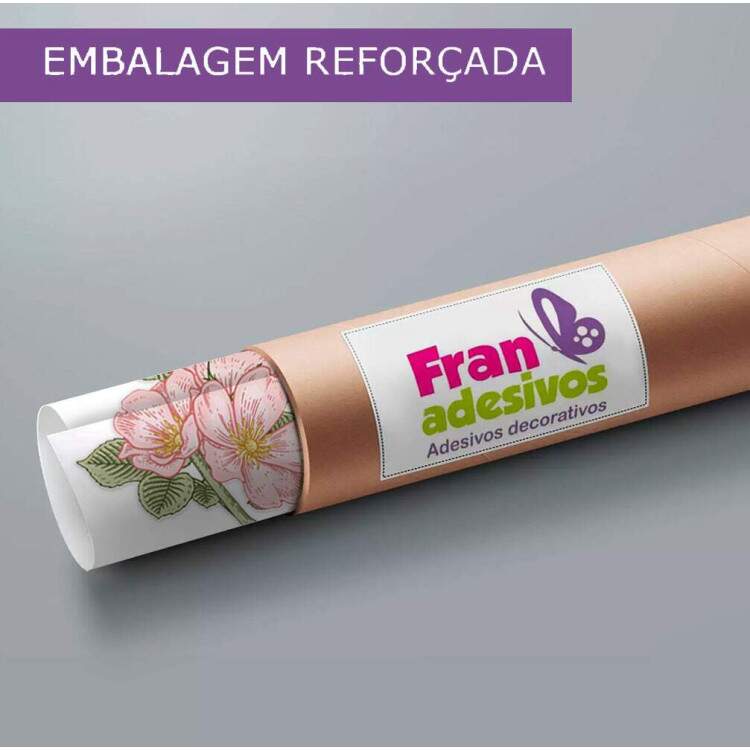 Adesivo de Parede Floral com Rosas