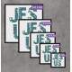 2 Quadros Decorativos Quadrados Le�o e Jesus