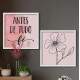 2 Quadros Decorativo Quadrado Antes de Tudo F�