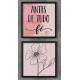 2 Quadros Decorativo Quadrado Antes de Tudo F�