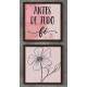 2 Quadros Decorativo Quadrado Antes de Tudo F�