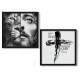 2 Quadros Decorativo Quadrado Jesus e Le�o