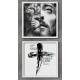 2 Quadros Decorativo Quadrado Jesus e Le�o