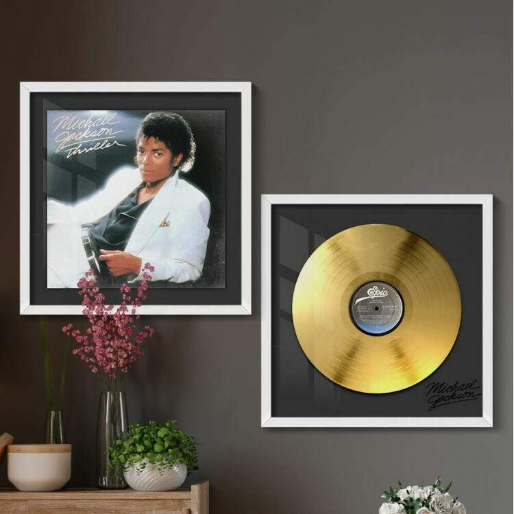 2 Quadros Decorativo Quadrado Michael Jackson