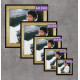 2 Quadros Decorativo Quadrado Michael Jackson Dourado