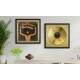 2 Quadros Decorativo Quadrado Raul Seixas Dourado