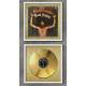 2 Quadros Decorativo Quadrado Raul Seixas Dourado