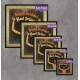 2 Quadros Decorativo Quadrado Raul Seixas Dourado