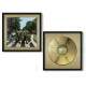 2 Quadros Decorativo Quadrado Dourado The Beatles