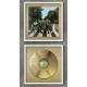 2 Quadros Decorativo Quadrado Dourado The Beatles