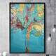 Quadro Decorativo Abstrato Pintura �rvore Colorida